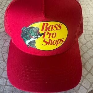 Bass Pro Shops Red Cap with Fish Logo